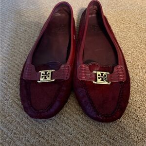 Tory Burch Driver Women's Red Loafers
